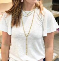 Virtue - Women's Squares Y Drop Necklace