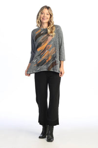 Jess & Jane - Opera Mineral Washed Patch Pocket Cotton Top