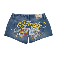 Ed Hardy - Dragon Denim Short