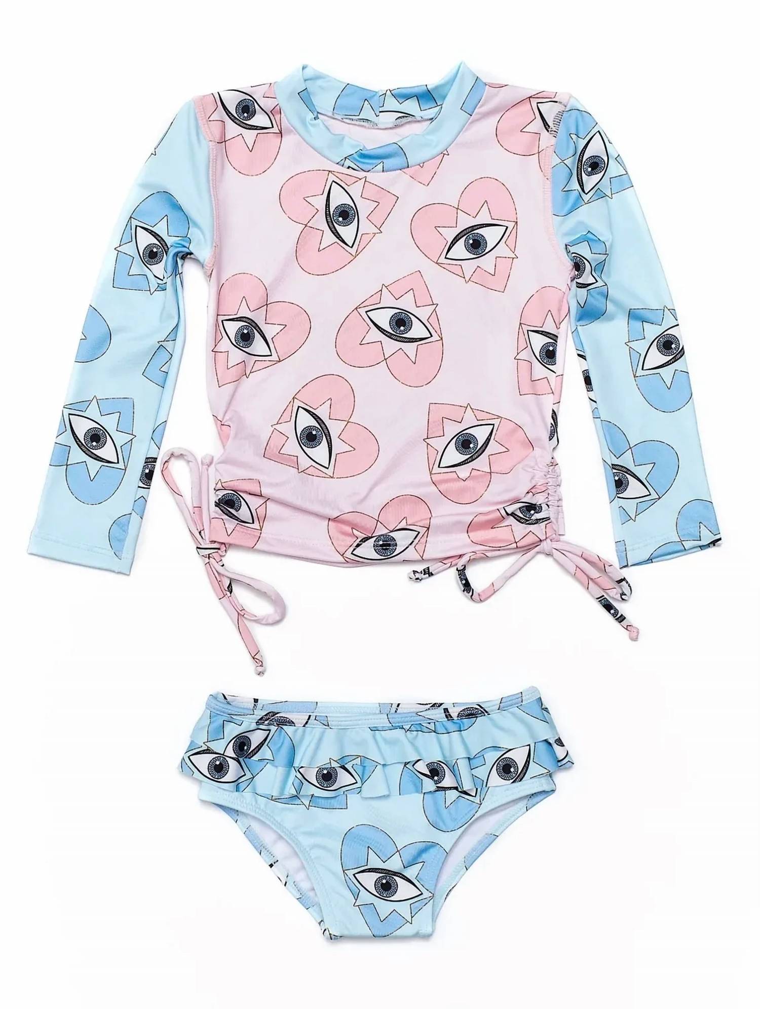 Submarine - Girl's I See You Sun No More Rash Guard Set