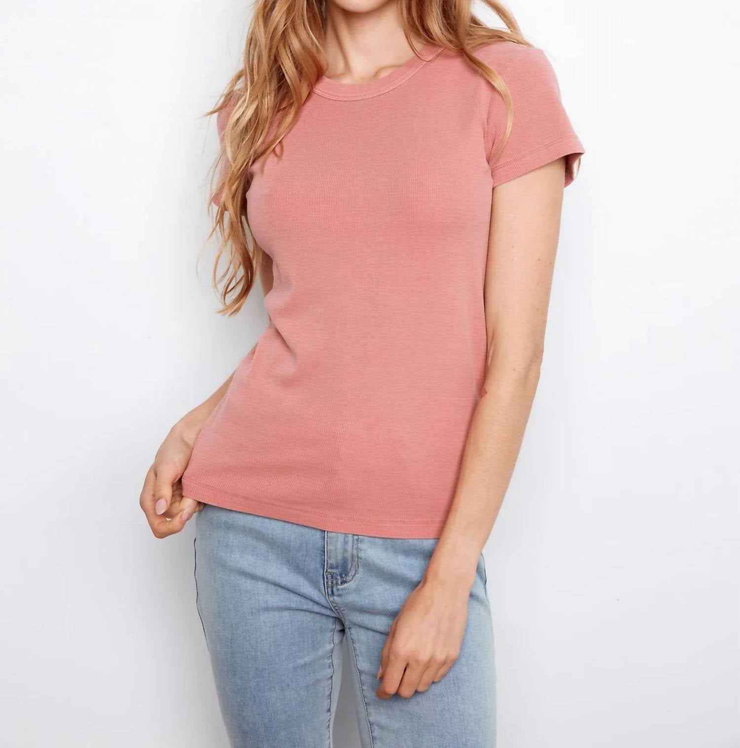 Charlie B - Tencel Ribbed Crew Neck T-shirt