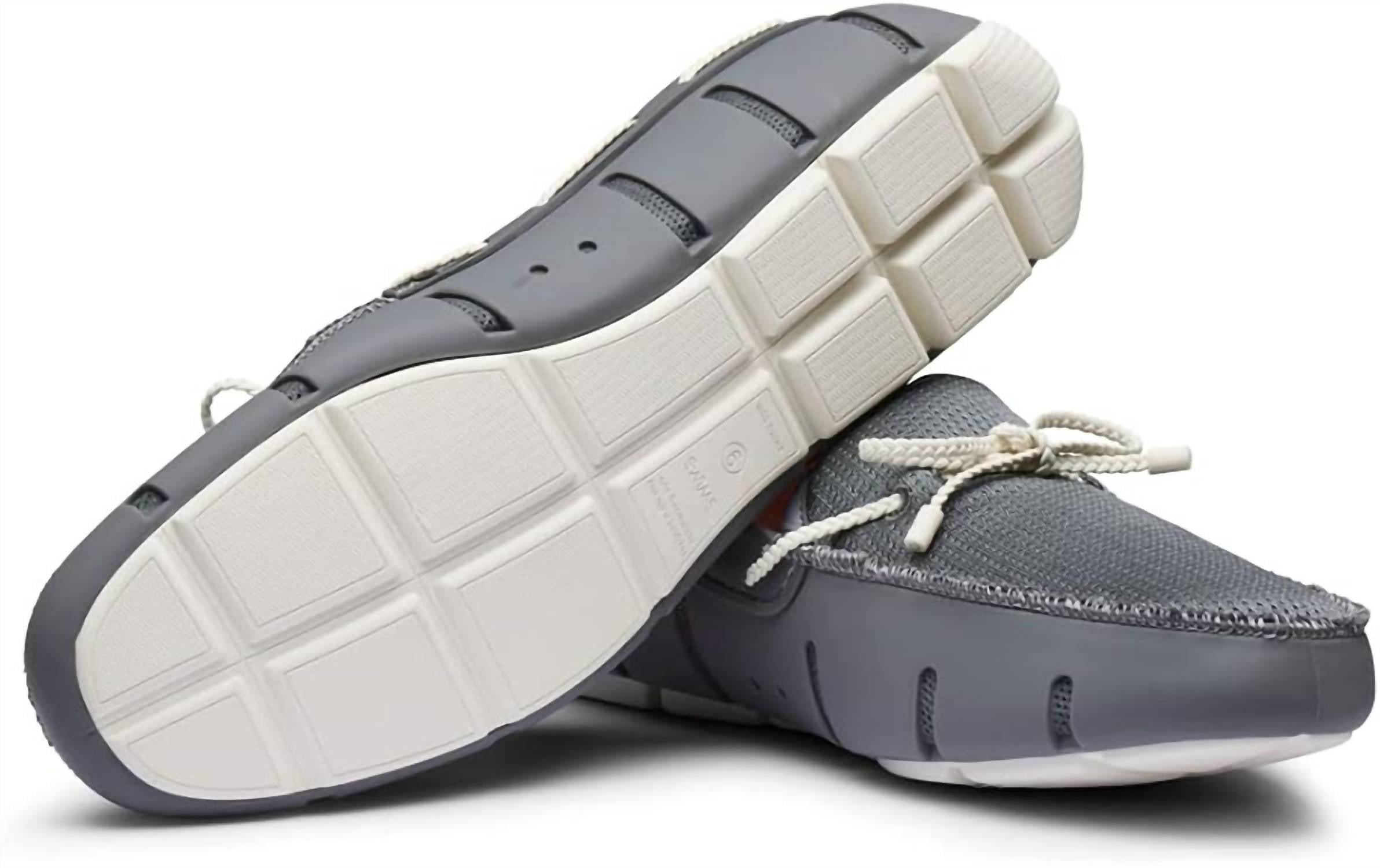 SWIMS Men's Braided Lace Loafer in basalt grey - men's loafer - view 4