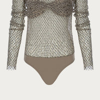 POLKA DOT LACE BODYSUIT