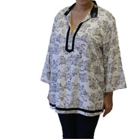 Colors By Caribe - Contrast Trim Top -plus