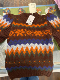 Antik Batik Andean Wool Sweater in rust - women's sweater