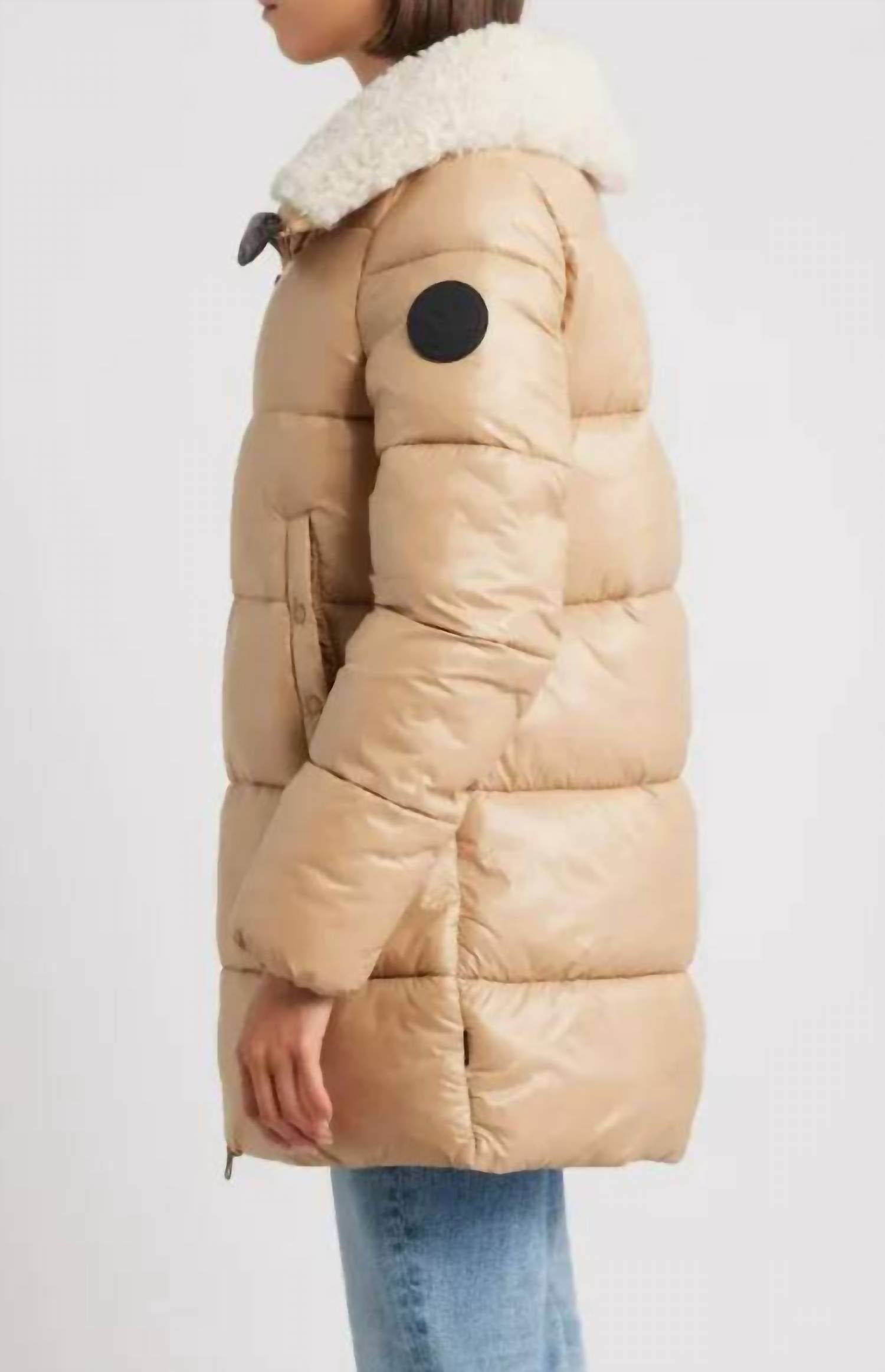 Save The Duck - Bonita Faux Shearling Collar Puffer Jacket