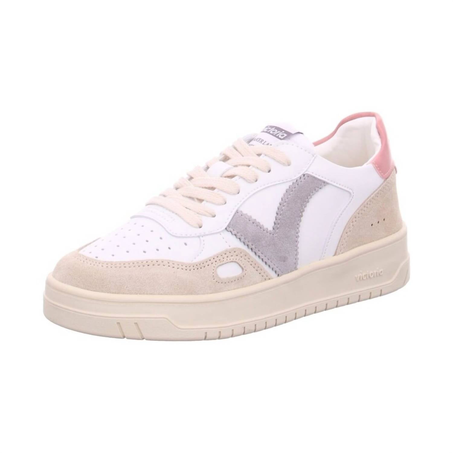 VICTORIA Girl's Rosa Sneaker in beige - kids' sneaker