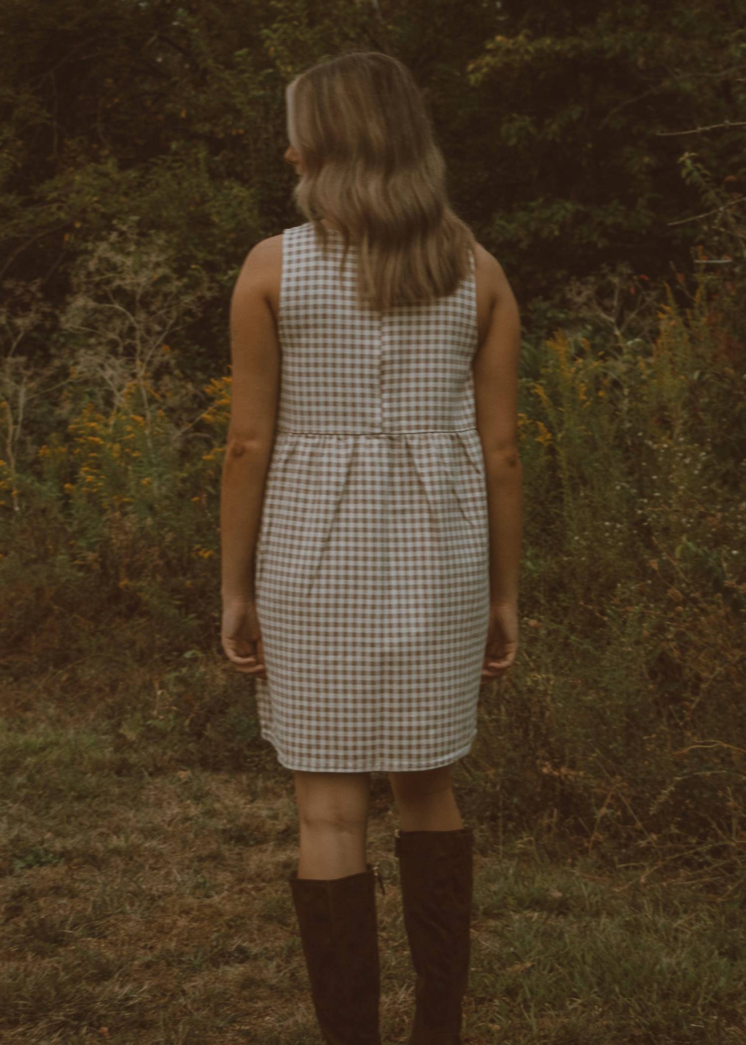 Wishlist - Maple Grove Gingham Mini Dress