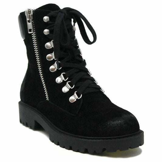 Charles By Charles David - Women's Rocky Suede Leather Combat Boots