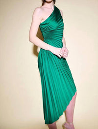 Joseph Ribkoff - Pleated Off The Shoulder Dress