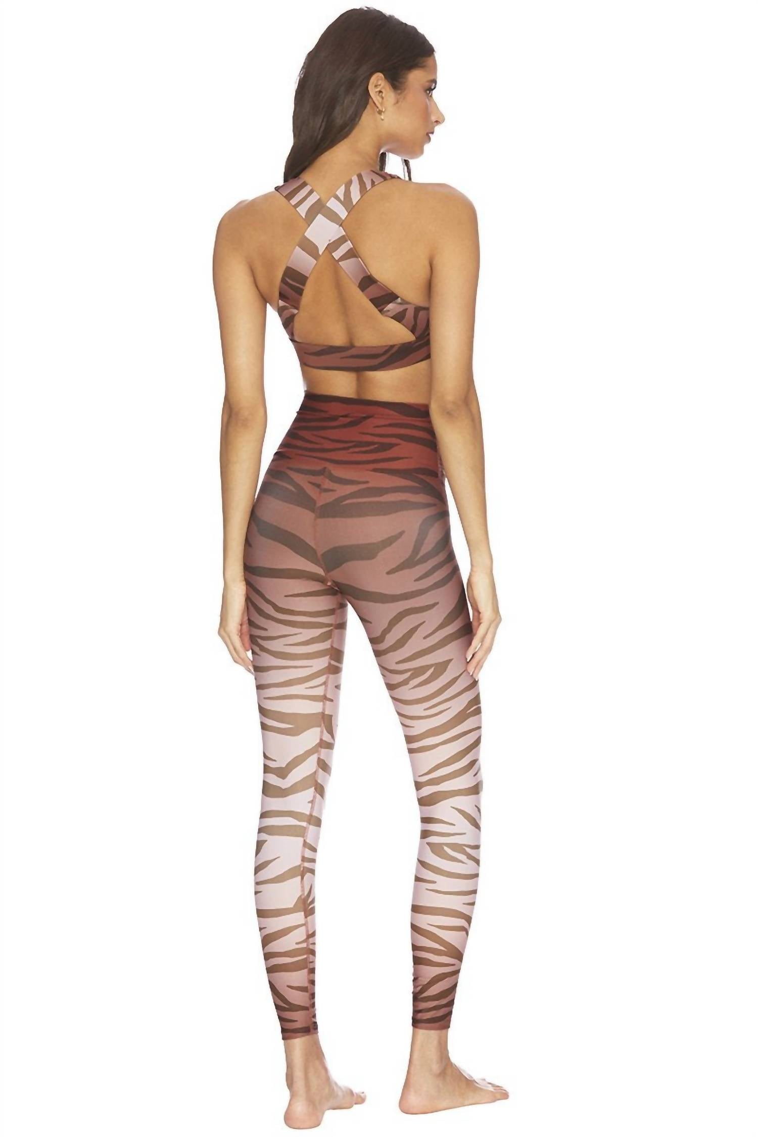 Beach Riot Jungle Piper Legging in rust - women's pants - alternate view