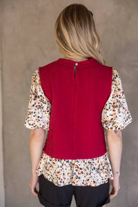 Voy - Wild Side Textured Knit Top