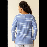 Habitat - Weekend Terry Striped Boxy Crew Neck Pullover