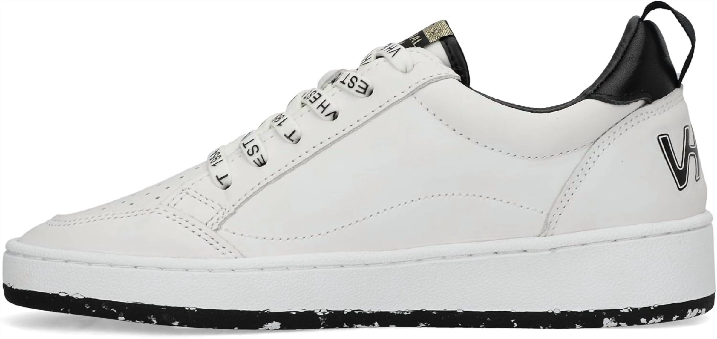Vintage Havana Women's Swag 1 Shoes in white black - women's sneaker - detail view