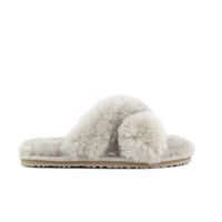 Mou - Women's Criss-Cross Double-Face Shearling Slipper
