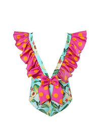 Lia Sahara - Girl's Ruffled One Piece Swimsuit
