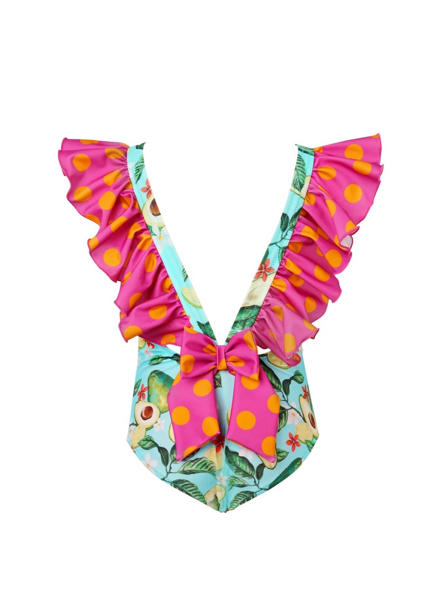 Lia Sahara - Girl's Ruffled One Piece Swimsuit