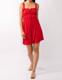 Plus Sleeveless Ruched Mini Dress