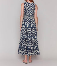 Charlie B - Printed Sleeveless Cotton Maxi Dress