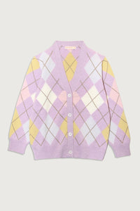 &Daughter - Argyle Grand Dad Cardigan