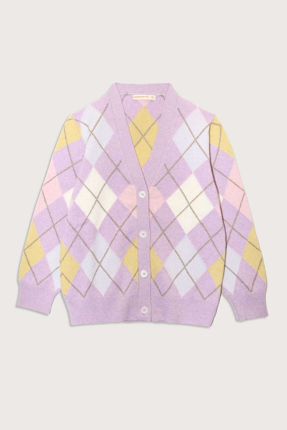 &Daughter - Argyle Grand Dad Cardigan