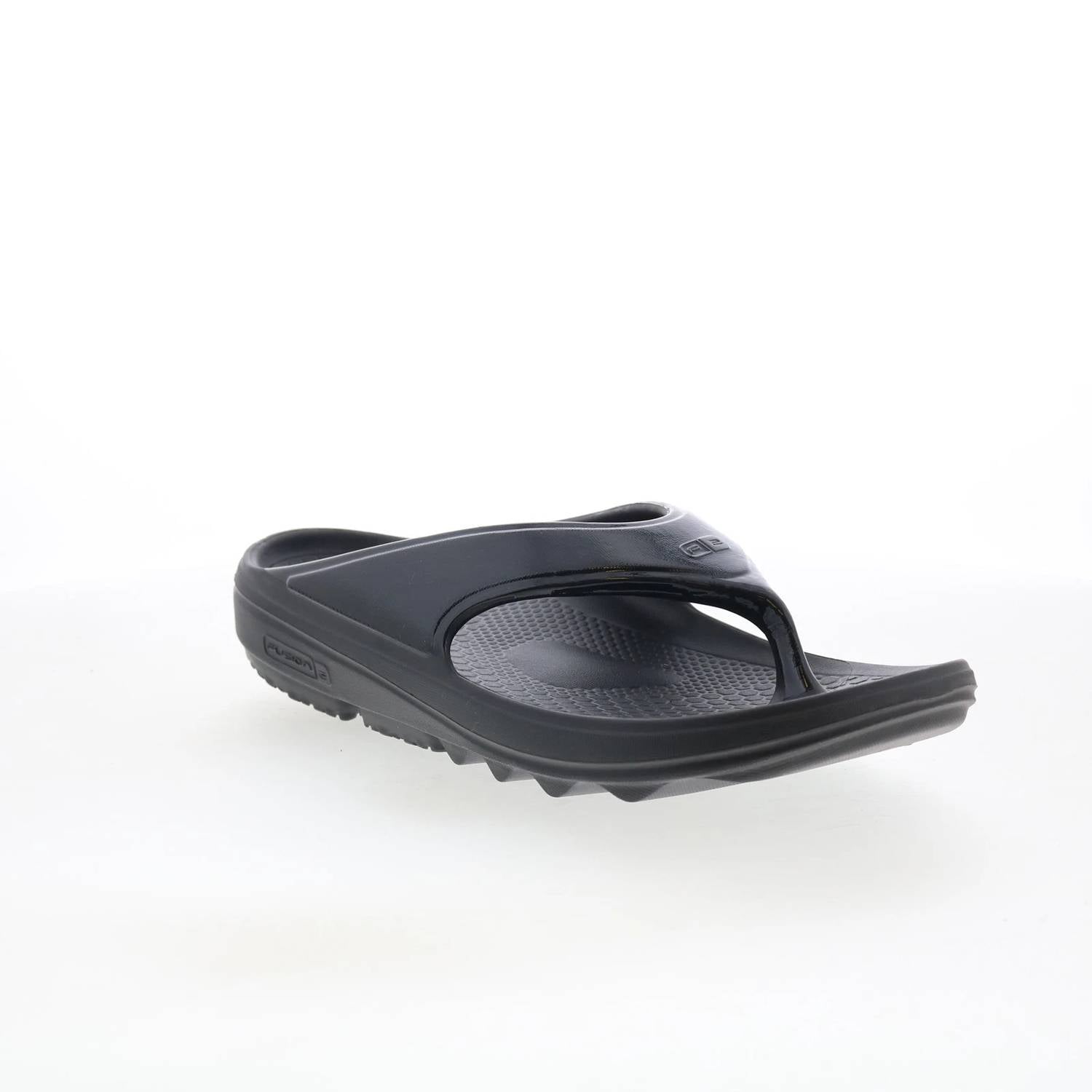 Spenco Men's Fusion 2 Fade Flip-flops Sandals in black 1 - men's sandal - detail view