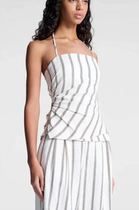 A.L.C. - Charlotte Linen Halter Top
