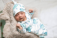 Adorable Sweetness - Infant Baby Gown And Hat Set