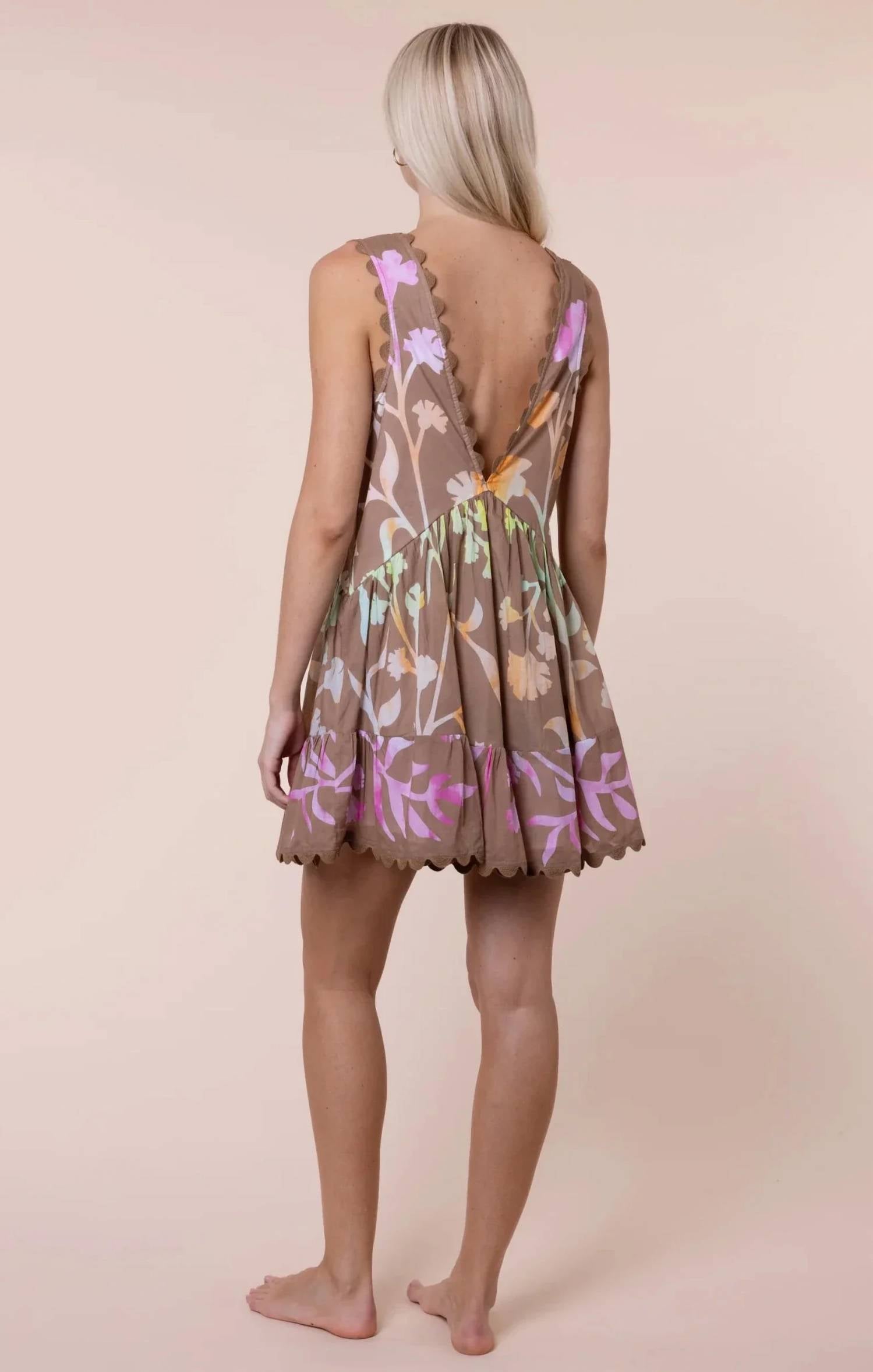 Juliet Dunn - V Back Mini Dress