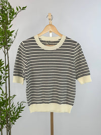 Velvet Heart - Women's Crewneck Stripe Sweater