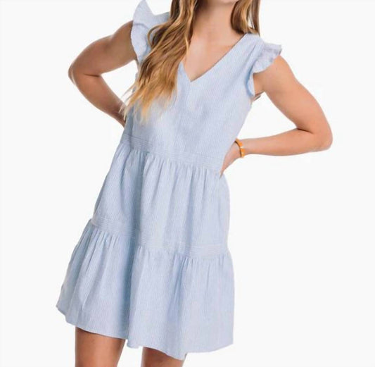 Southern Tide - Evelyn Seersucker Tiered Dress