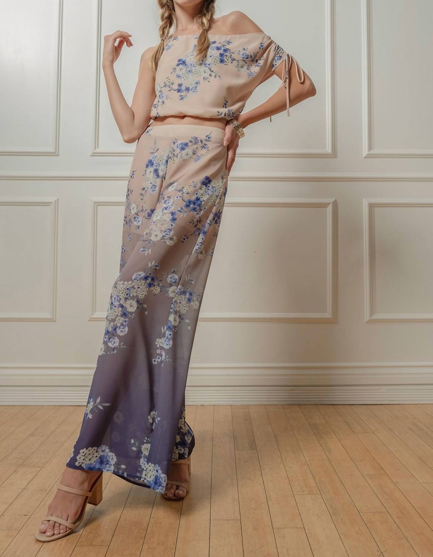 Illa Illa - Jasmine Floral Print Top and Pants Set