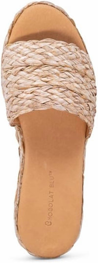 Chocolat Blu - Women's Yunis Raffia Wedge Sandal