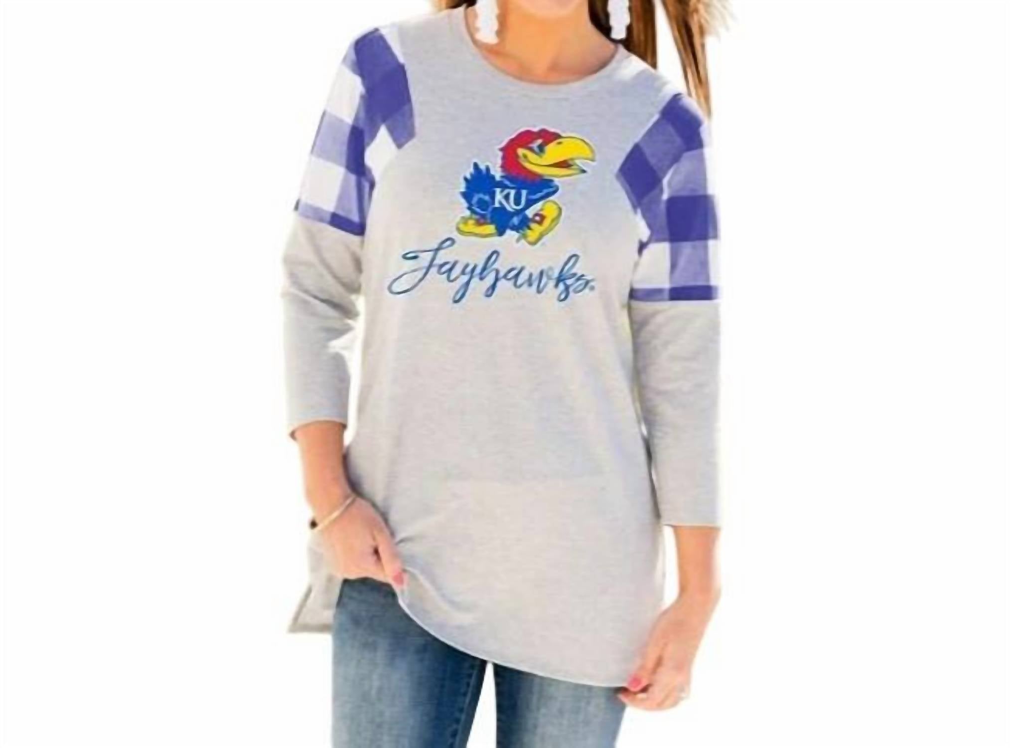 Gameday Couture - University of Kansas Get in Check Tunic