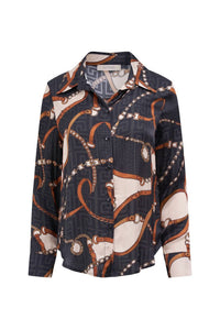 Astrid - Horsebit Button Down Woven Shirt