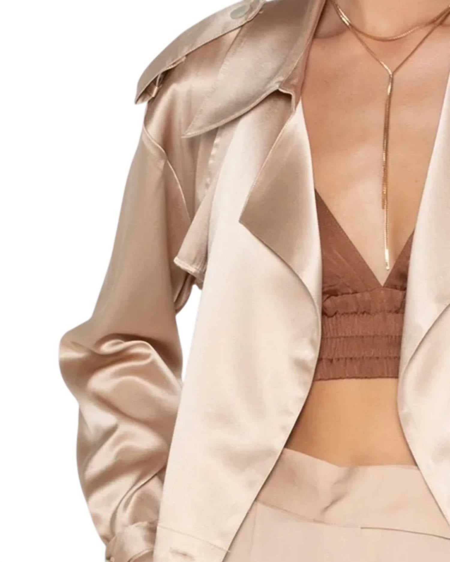 Nouvelle / Silk95Five - Women's Kensington Trench Crop