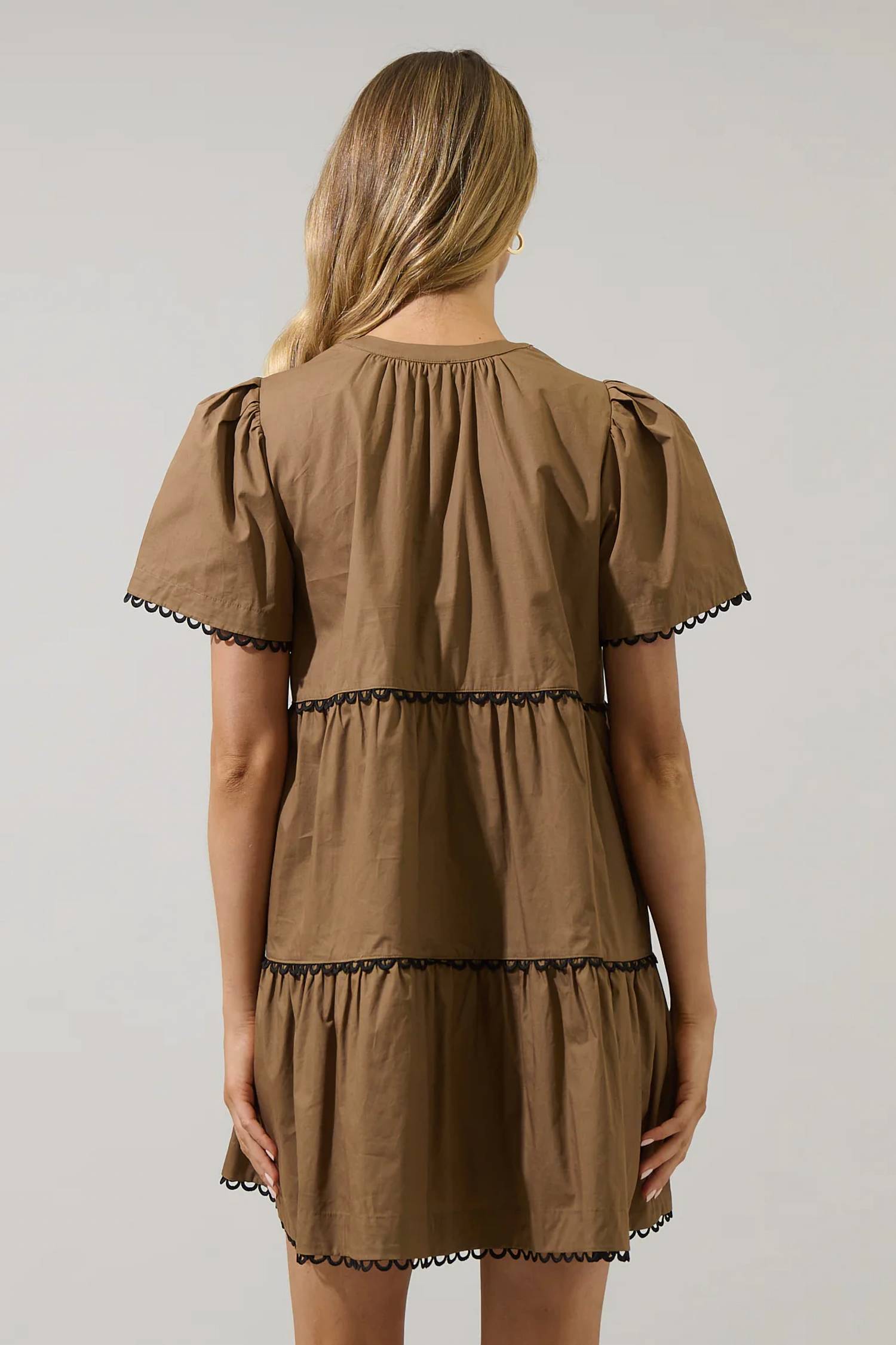 Sugarlips - Amendia Poplin Tiered Mini Dress