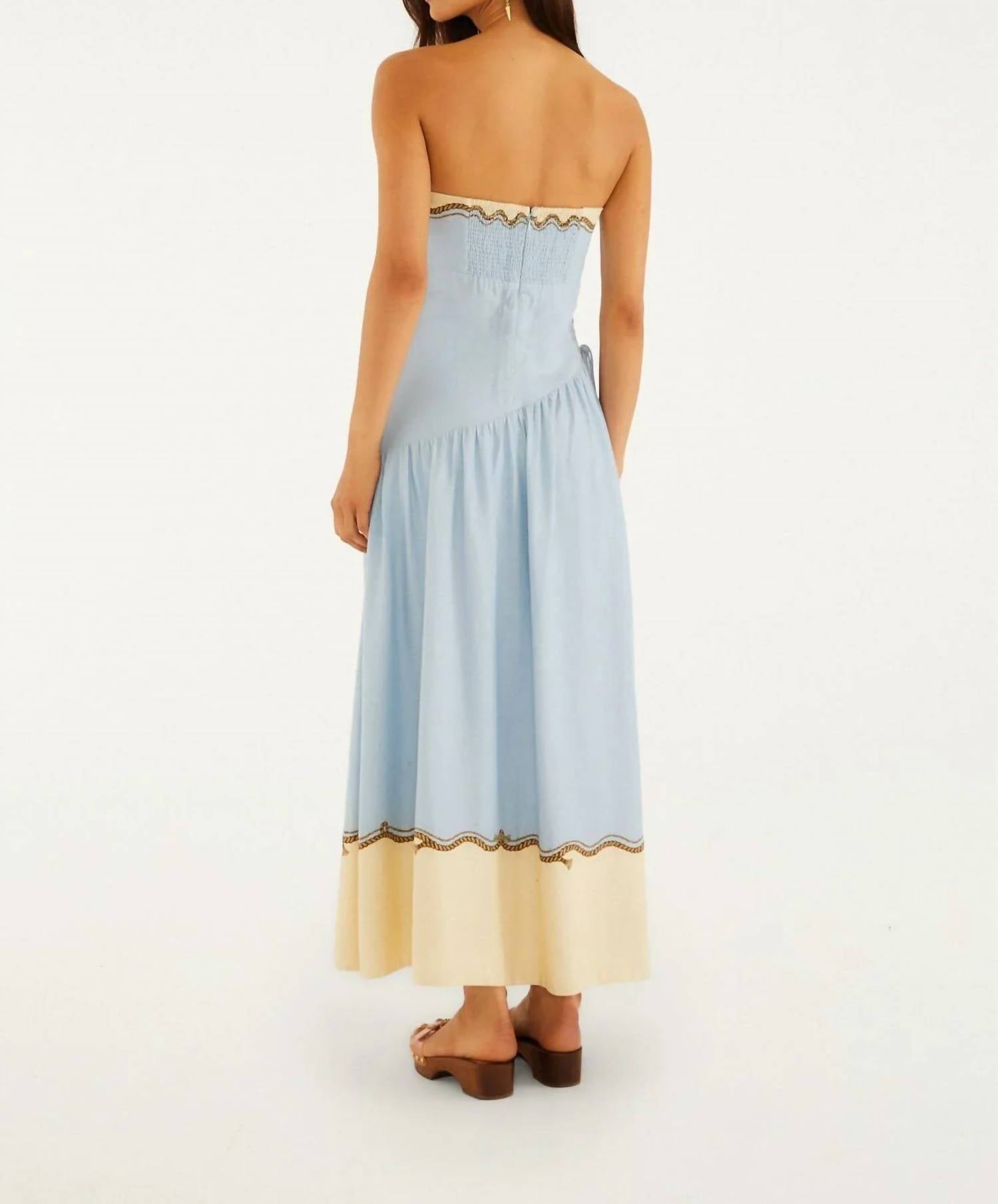 Farm Rio - Souvenir Mixed Scarf Maxi Dress