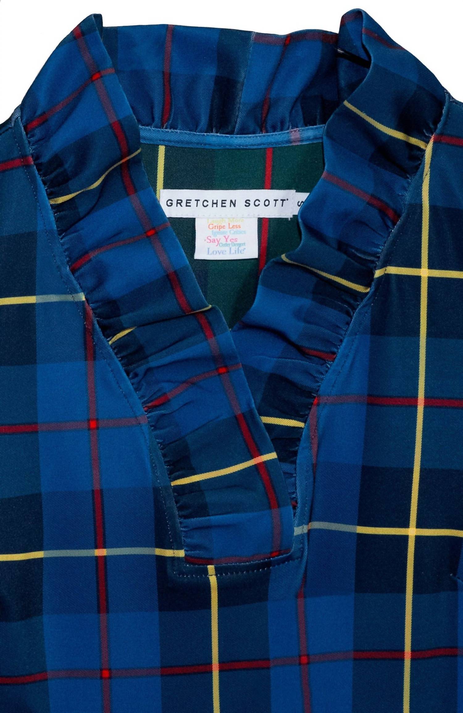 Gretchen Scott - Ruffneck Plaidly Cooper Top