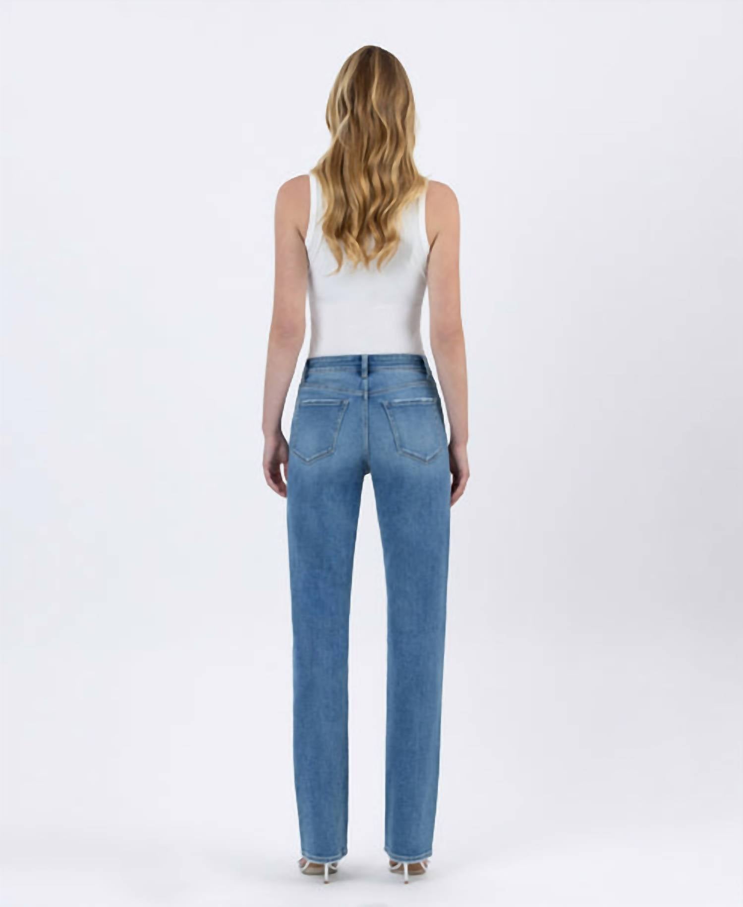 Vervet By Flying Monkey - High Rise Straight Leg Jeans