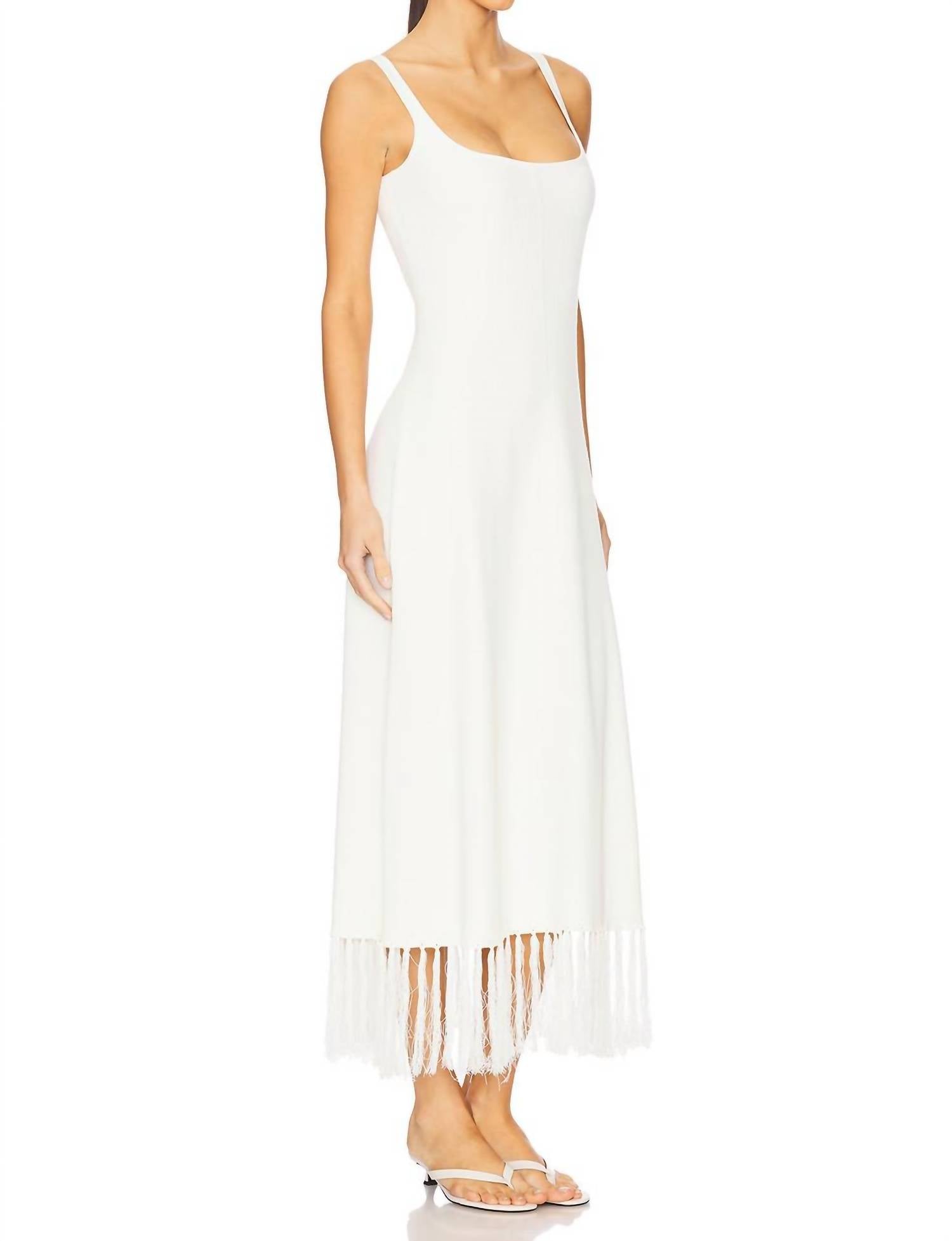 Clea - Silas Fringe Knit Dress