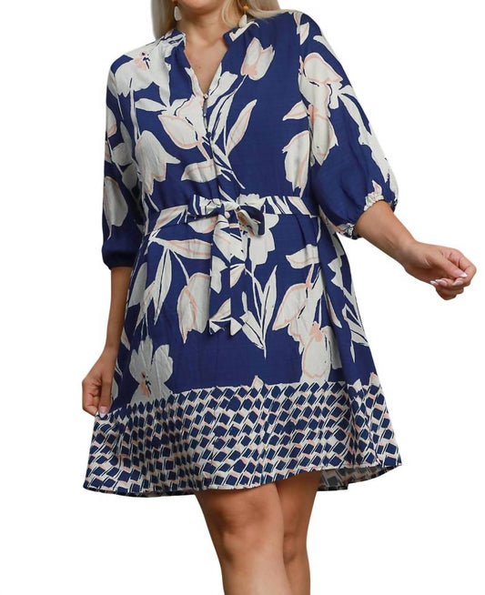 Umgee - Floral Belted Dress
