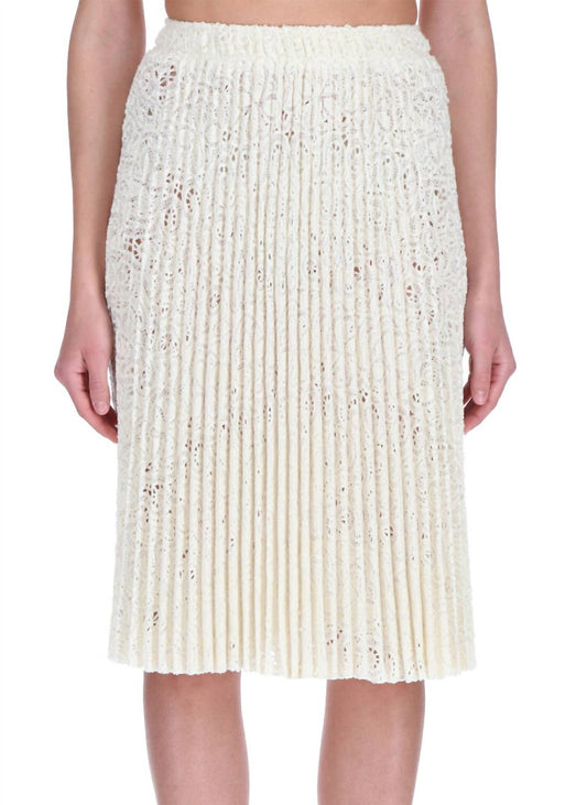 Ermanno Scervino - Lace Pleated Knee Skirt