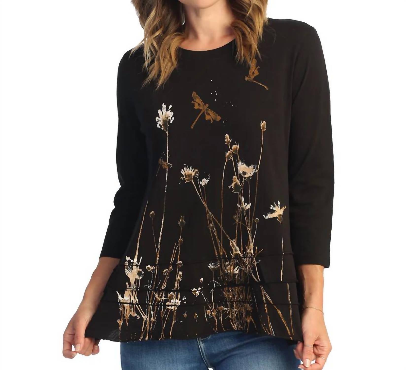 Jess & Jane - Mineral Washed Cotton Layered Top