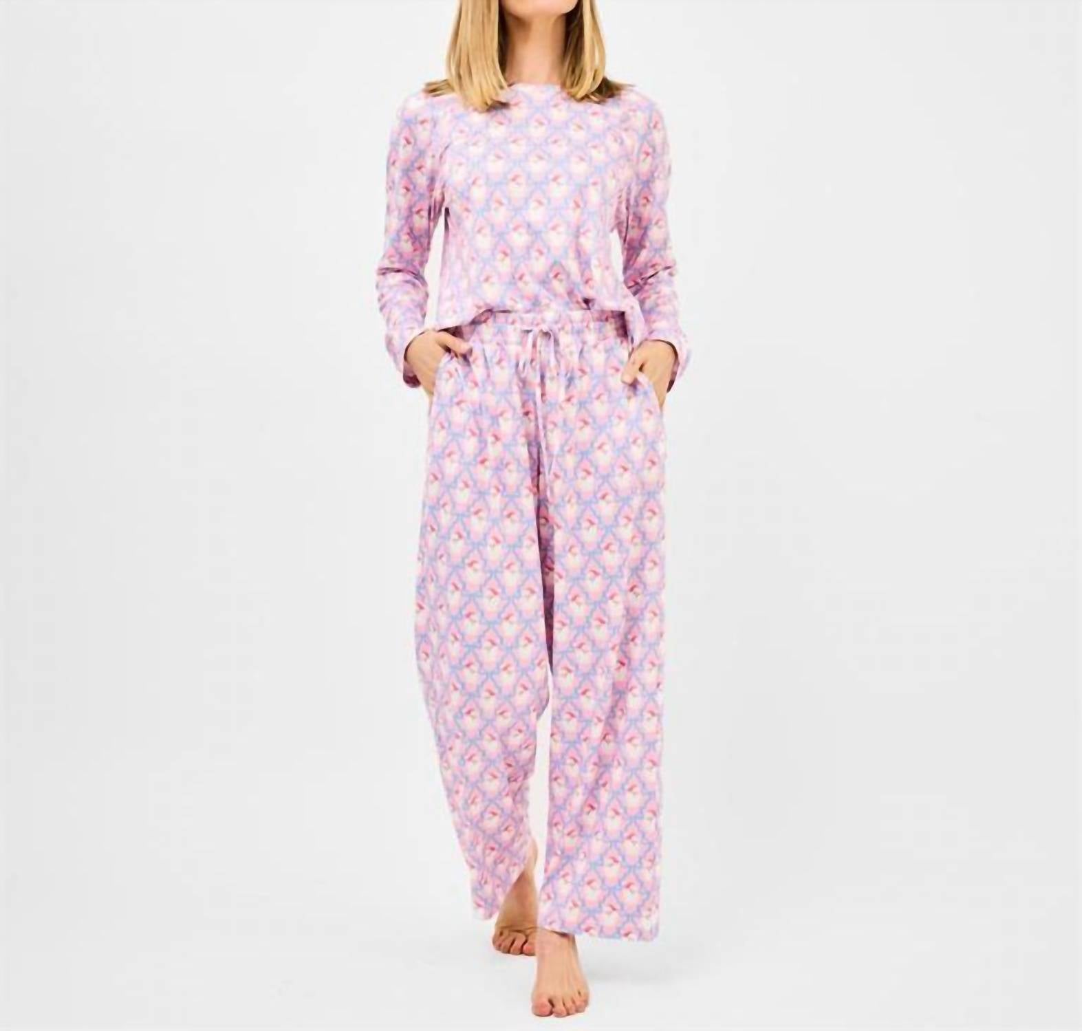 Mary Square - Annie Annie Santa Baby Bows Pajama Set