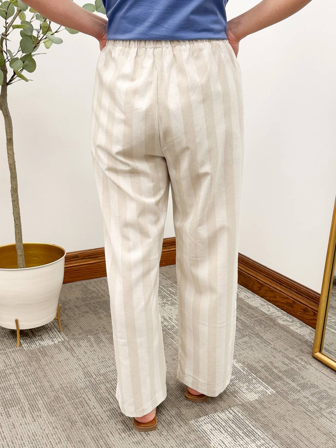 Wishlist - Striped Linen Pants