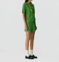 Guest In Residence Picnic Plaid Short in residence picnic plaid short in match point combo - women's shorts - alternate view
