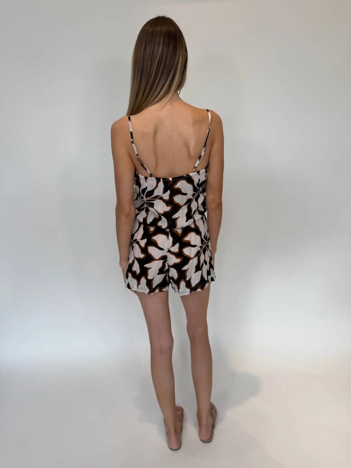 Khush Calista Romper in oomcrest black - women's pants - detail view