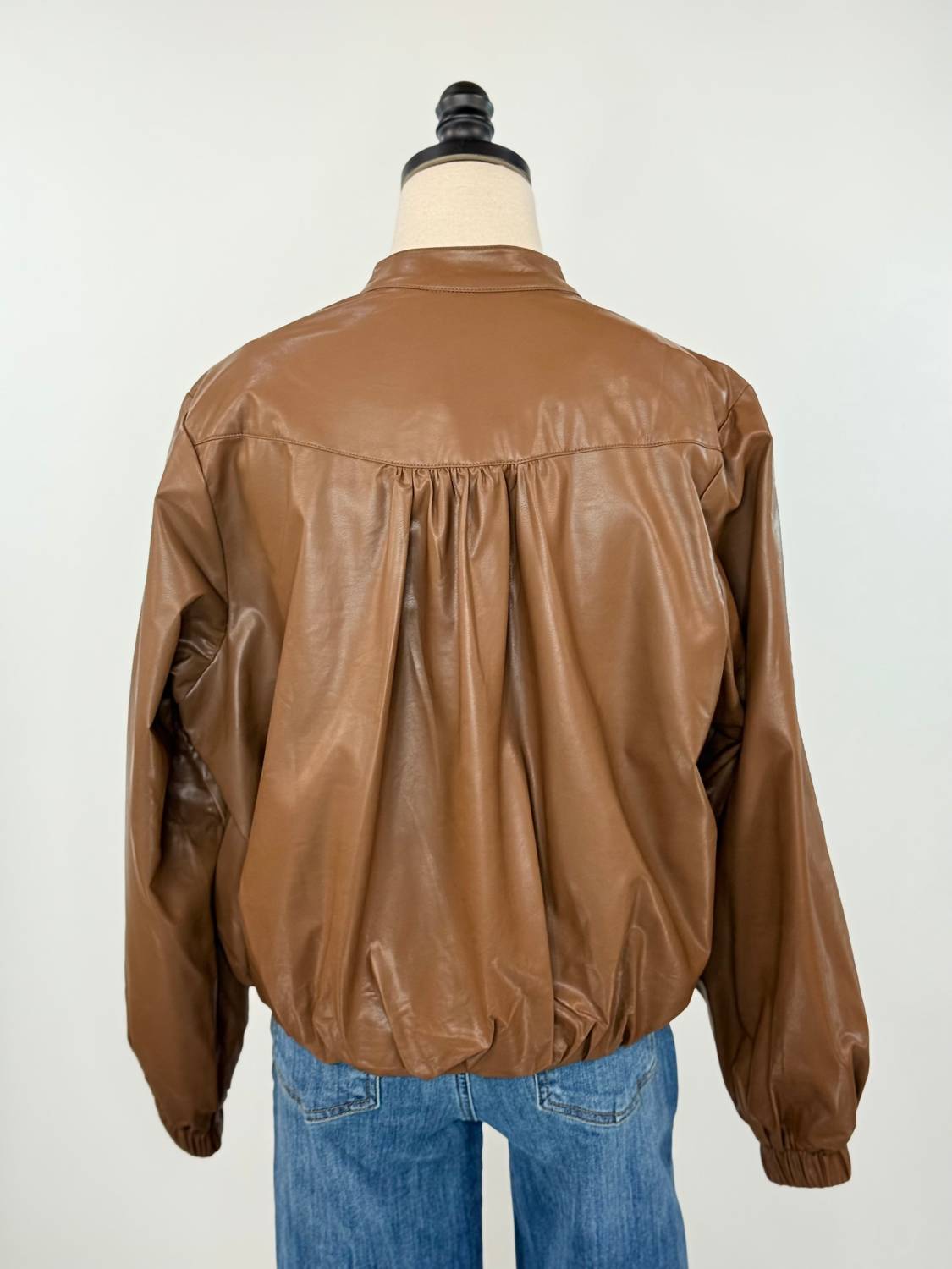 Pinch - Rebel Glow Faux Leather Bomber Jacket