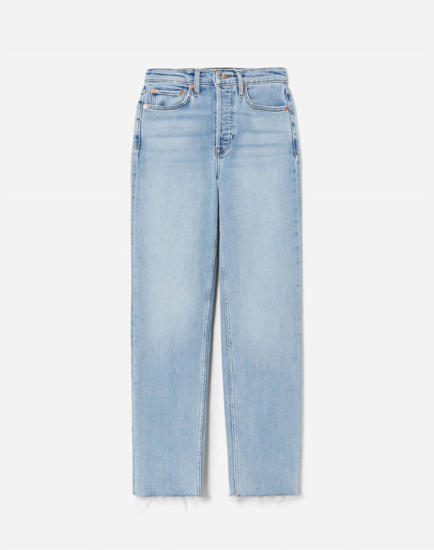 Re/Done - High Rise 70s Stove Pipe Jeans